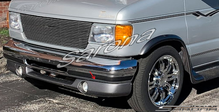 Custom Ford Econoline Van  Front Lip/Splitter (1997 - 2007) - $325.00 (Part #FD-005-FA)